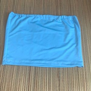 Tube top silky baby blue (s/m)